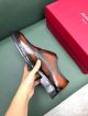 Ferragamo Man Black and orange Calfskin Business Leather Shoes 0428124 (8)_th.jpg